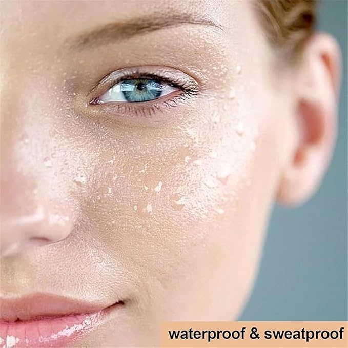 Foundation 4 In 1 Liquid Foundation, Long Lasting Waterproof, Spf 50+,& Longwearing & Waterproof, Hydrating Color Changing Foundation Light Spectrum for Gym, Sport (1pc)