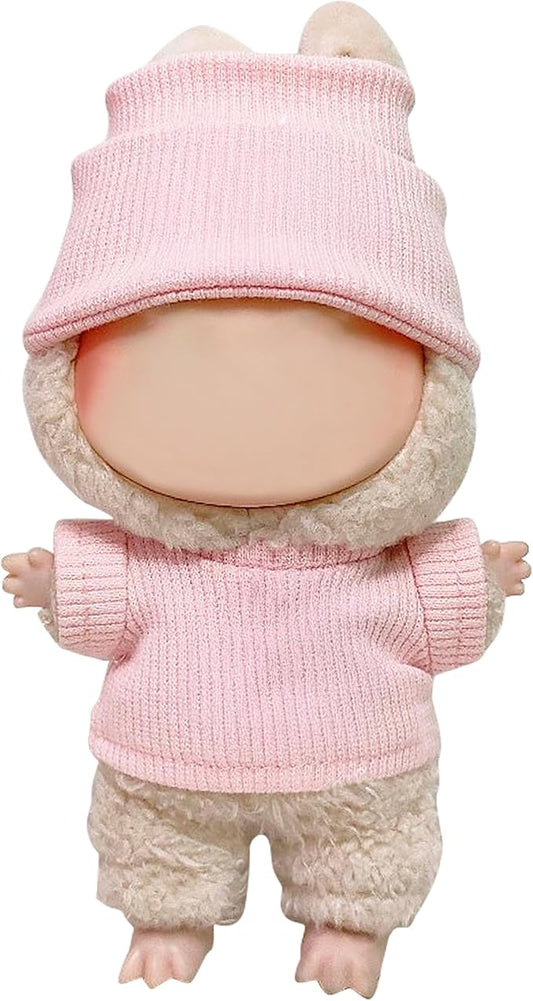 Clothes Fit for 17CM Doll, Fashion Doll Clothes Outfit Set Cute Theme Designer Toys Dress Accessories for Collector Fans Display (C Pink Set)