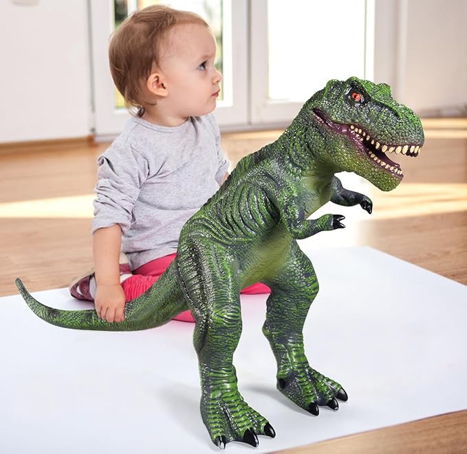 Large Dinosaur Toys- 28" Tyrannosaurus Rex Soft Dinosaur Toys for Kids 3-5, Big Inflatable Dinosaur for Boys Girls, Toddler Dinosaur Party Favors (Tyrannosaurus Rex)