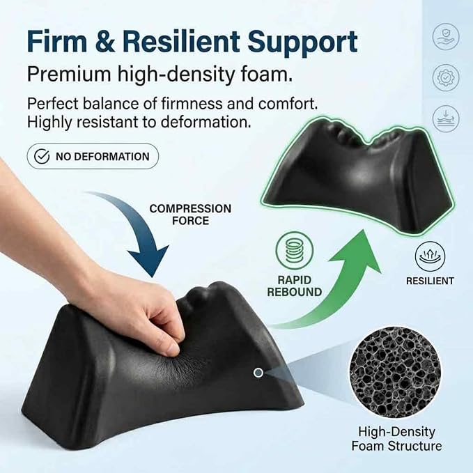 Cevera Posture Release Tool, Neck Stretcher Pillow | Cervical Traction Device, Acupressure Nodes, Tension Headache Relief, Shoulder Massage Relaxer, Muscle Soother