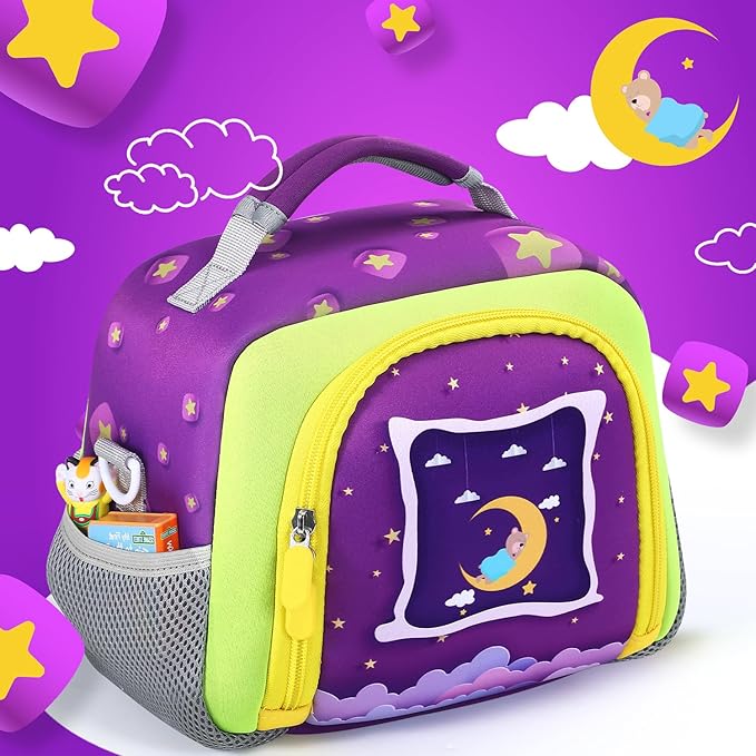 Carrying case Bag Compatible with Little Tikes Story Dream Machine Books Starter Set，Storage for Storybook, Audio Play, Character Travel bag (Purple)