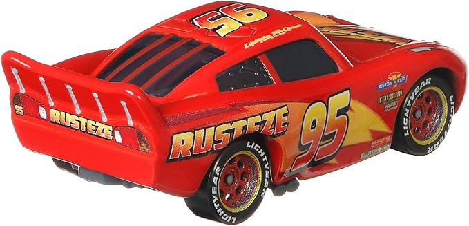 Disney Cars Toys Rust-eze Lightning McQueen, Miniature, Collectible Racecar Automobile Toys Based on Cars Movies, for Kids Age 3 and Older, Multicolor