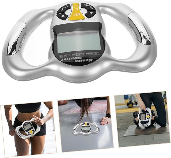 Digital Fat Caliper Measuring Tool High Accuracy Portable Analyzer with LCD Screen Multifunctional BMI Health Monitor for Precise Fat Percentage and Composition Analysis