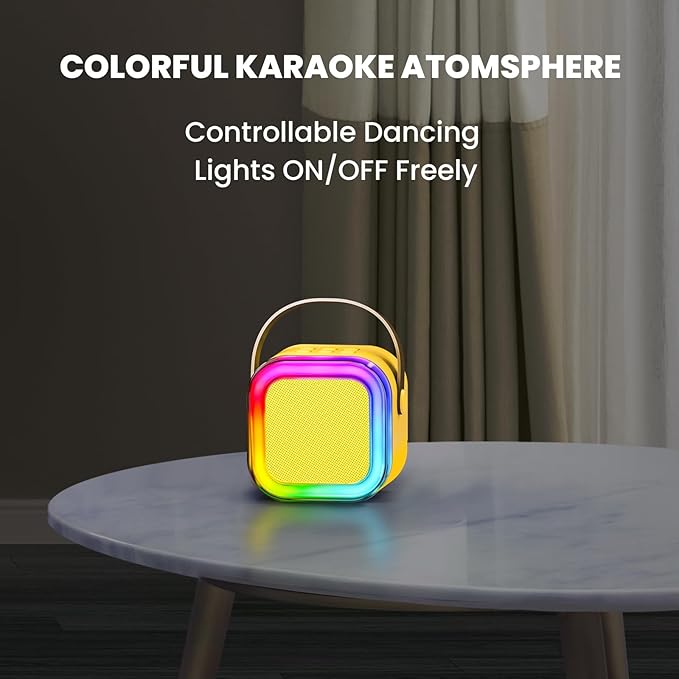 Karaoke Machine for Kids, 2026 TOP Toys Birthday Gifts Ideas for Girls Ages 4, 5, 6, 7, 8, 9, 10, 12+ Years Old, Portable Mini MP3 Player with 2 Wireless Mics for Party