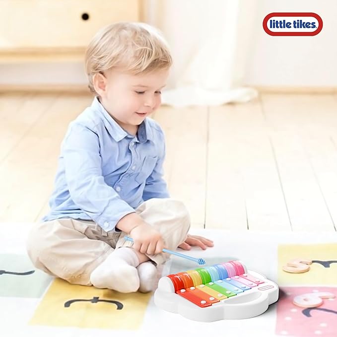 Lollipop Little Tikes 2 in 1 Xylophone Toy for Toddlers, Spin to Play Different Tunes - Toddler Music Fun