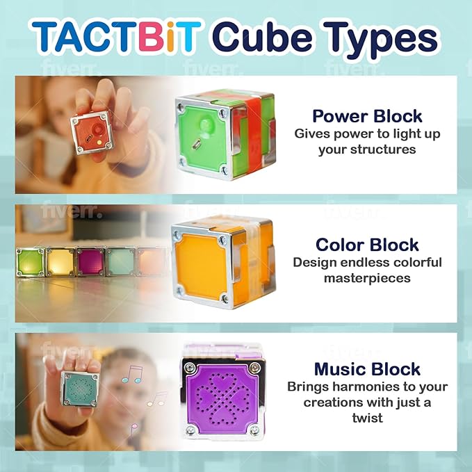 Sensory Cubes 24-Set STEAM Magnetic Blocks| Best Toy for ADHD, SEN, ASD Learning, Full STEAM Functions ESP in Science & Technology