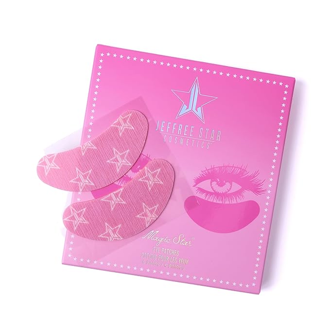 Jeffree Star Cosmetics Magic Star Eye Patches, Hydrating, Cooling, Brightening, Hydrogel Patches, With Hyaluronic Acid & Caffeine Complex, 6 Pairs
