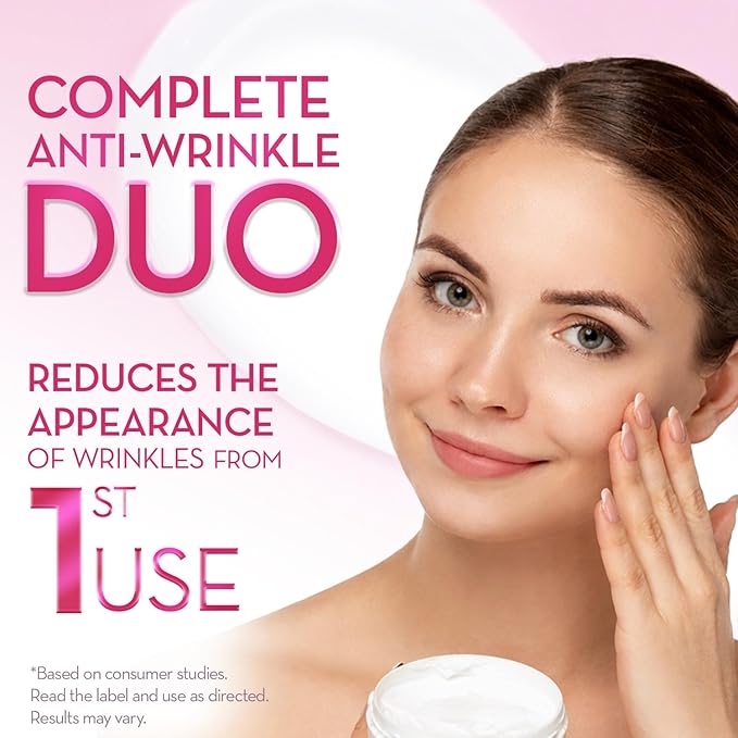 Cicatricure Deep Anti-Wrinkle Kit with Eye Cream and Face & Neck Cream, Wrinkle Cream System with Face Moisturizer and Neck Cream, Daily Care for Wrinkle-Prone Skin, Skincare Gift Set, 2 Count