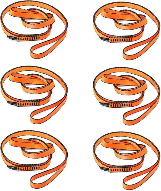 18MM Nylon Climbing Sling Runner 23KN CE2008/EN566 Strong Webbing Straps for Rock Climbing,Mountaineering, Rappelling, Swing, Yoga Hammock etc