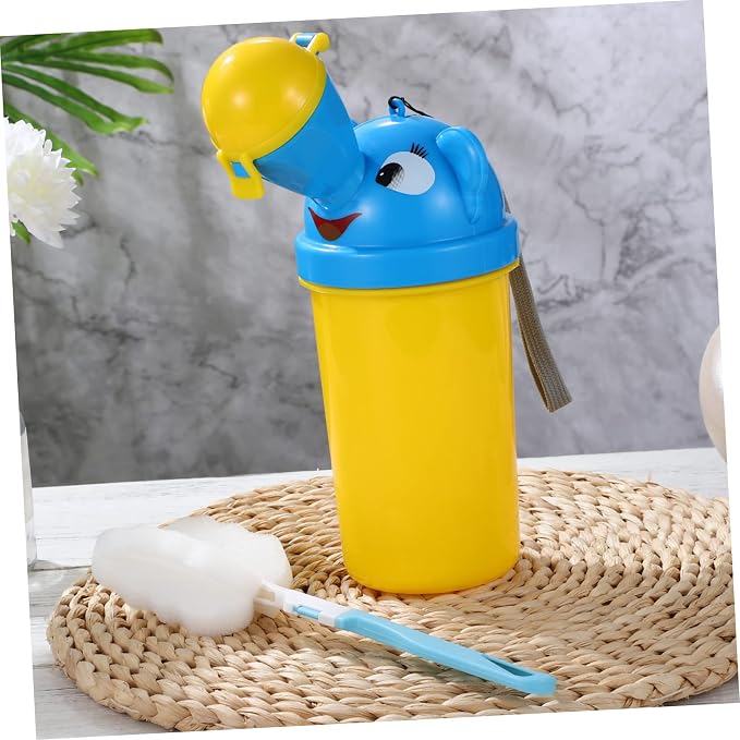TOYANDONA Portable Travel Urinal for Toddlers Compact Lightweight Pee Training Potty Material for Camping Car Trips Boy Girl Emergency Toilet