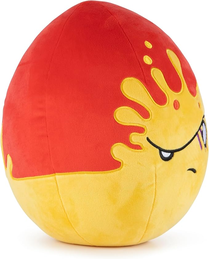 Jay Franco Toikido Plush Pillow Buddy - Soft Plushie Stuffed Pillow, 13 Inches Red - Bad Egg