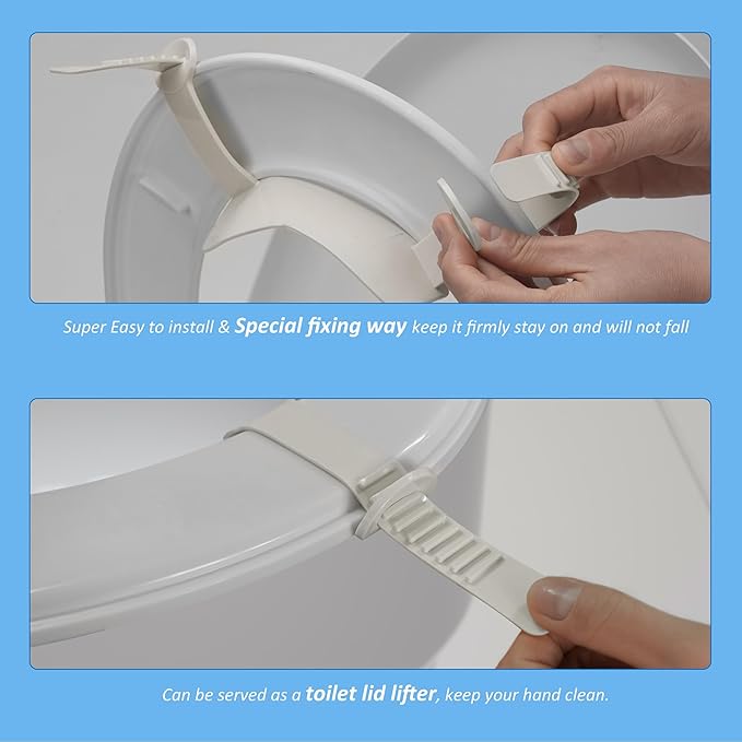 Universal Pee Deflector for Toilet Seat with Toilet lid Lifter, Toilet Splash Guard Prevents Kids and Adult from Peeing Splash Size 11.5 * 8.3” (1PC)