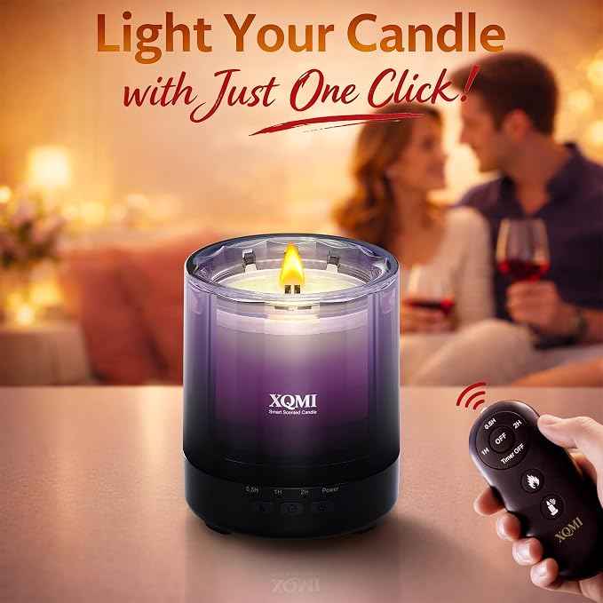 Smart Scented Candles,Perfume-Grade Scented Candle for Women, 4.25oz Natural Soy Wax, Candles for Home Scented, Birthday Gifts, Valentine’s Day Candle for Her(Heartbeat Rhythm)