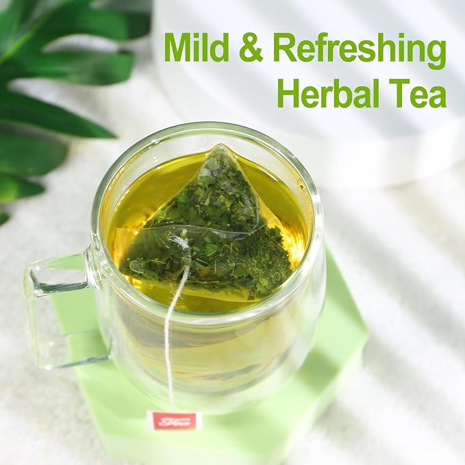 FullChea - Moringa Tea, 50 Teabags - Pure & Natural Moringa Leaves, Cultivated From India - Herbal Tea for Supporting Digestion & Immune System - Non-GMO - Caffeine-free (Pack of 2)