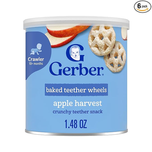 Gerber Teether Wheels, Apple Harvest, 1.48 Ounce (Pack of 6)