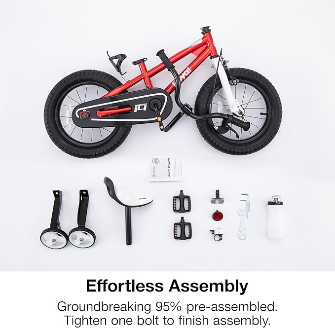 RoyalBaby Kids Bike Freestyle Classic & EZ Balance Pedal Switchable Bicycle, 12 14 16 18 Inch, 3-10 Years Toddler to Big Kids