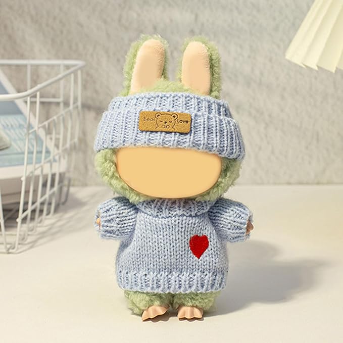 17cm Doll Clothes Set (No Doll) –5-Pack Handmade Outfits with Accessories for 6.7” Dolls, Premium Cotton Clothing with Gift-Ready Packaging, Perfect for Dress-Up and Collectors (FH5, 5)