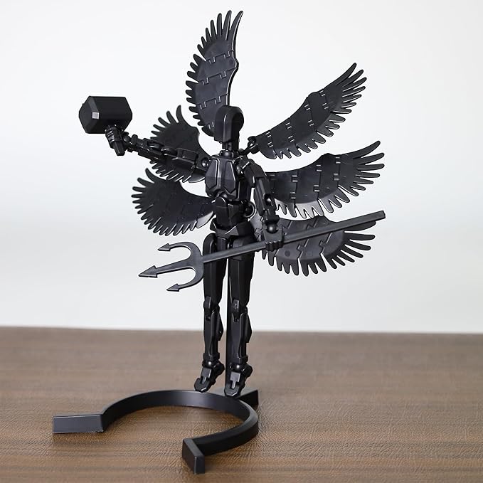 T13 Action Figure Set, 3D Printed Multi-Jointed, Titan 13 Action Figures, Multi-Articular Lucky Mobile Robot Nova T-13, Desktop Decorations for Game Lovers Toys