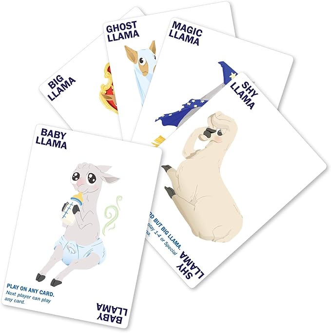 Llama Drama Family Card Game – Fast 15-Min Play, Ages 7+, 2–4 Players (Up to 8 with 2-Pack) – Easy, Hilarious Strategy & Luck for Game Nights