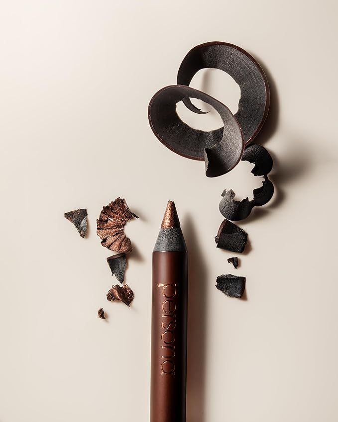 PERSONA 24HR Bronze Waterproof Eyeliner Pencil | Creamy Smudgeable for Lash Line & Waterline | All-Day Wear | Vegan, Cruelty-Free | Sharpenable | Made in USA