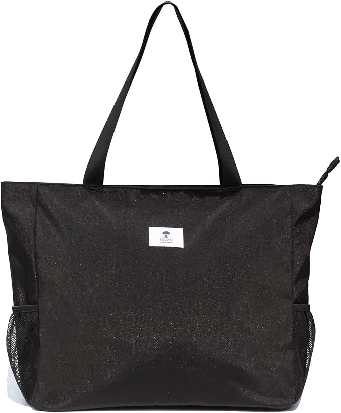 ESVAN LARGE BEACH BAG Water Resistant Lightweight 20 inch Women Oversize Tote Bag for Gym Beach Travel Pool Yoga Nurse