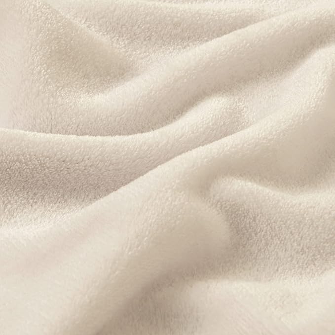BEDELITE Fleece Blanket Soft Plush Throw for Couch Beige 50"x60" | Ultra Soft Fleece, Plush Microfiber, Lightweight Warmth, All Season Comfort, Fade Resistant, Machine Washable, Couch Sofa Bed