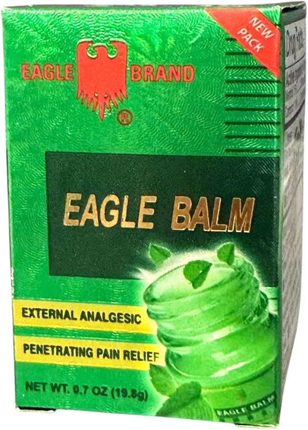 Combo - Green Balm Essential Oit and Yellow Muscular Balm Essential Oil - Dau Cu La Con O Xanh va Du Cu La Con O Vang - 20g per Jar with 2 Jars per Order
