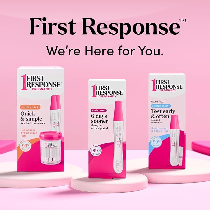First Response Early Result Pregnancy Test, 2 Pack (Packaging & Test Design May Vary)
