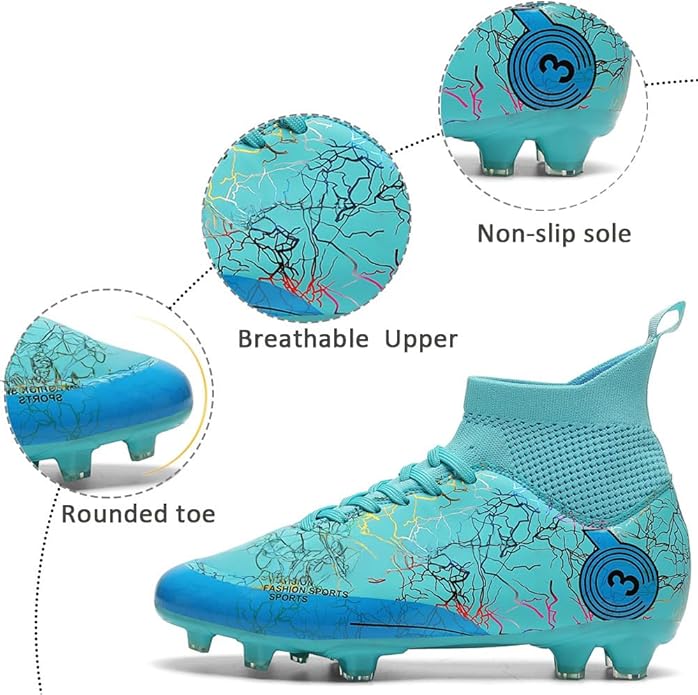 Kids Soccer Shoes Boys Football Cleats Professional Athletic Outdoor Trainning Football Shoes Youth Girl Turf Soccer Cleats