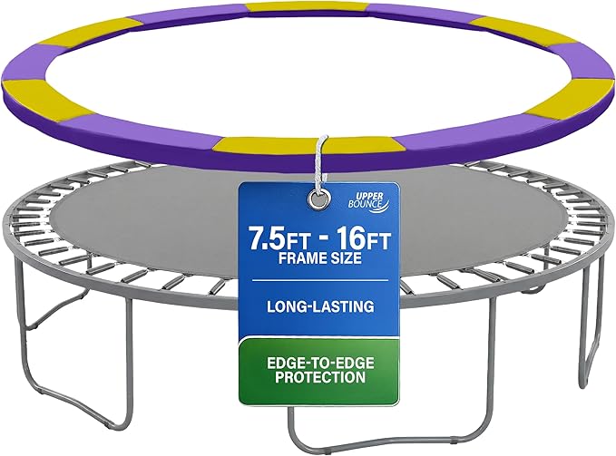 Machrus Upper Bounce Round Trampoline Replacement Safety Pad Spring Cover, Protective Accessories