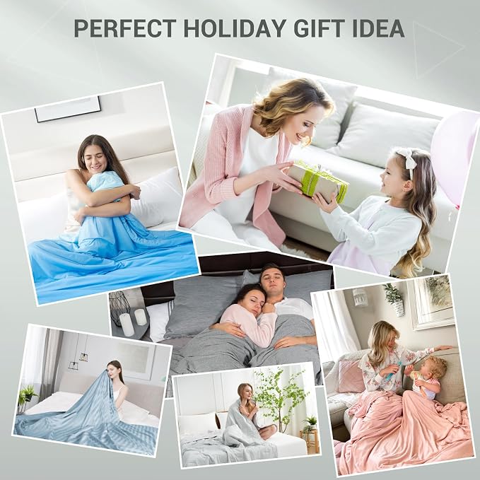 Elegear Cooling Blanket for Hot Sleepers, One-Way Moisture Flow 79" x 86" | Arc-Chill® 3.0 Q-Max>0.5 Cooling Fabric with One-way Moisture Flow Helps Keep Skin Cool & Dry & Breathable, No Sticky Feeling