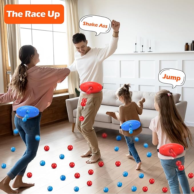Skirfy Party Shaking Swing Balls Game Set for Kids Adults,Backyard Family Toy with 40 Balls, Birthday Halloween Games Outdoors Indoors Bachelorette Party Games for Boys and Girls Age 5 6 7 8 9+