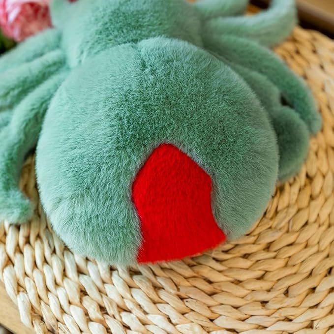 Plush Spider Stuffed Animal Toy, Soft 10 inch Kawaii Halloween Plush Spider Stuffed Toys Decorations Cuddle Gift for Kids and Adults (White)