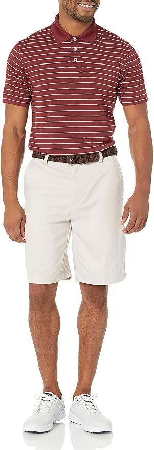 Amazon Essentials Men's Moisture Wicking Golf Polo Shirt, Short Sleeve, Slim-Fit, Quick-Dry, Active Wear