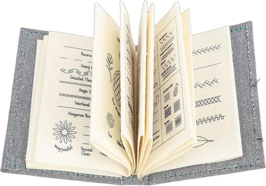 Sunisfa Embroidery Enthusiast Book with Clear Illustrations, Practical Stitch Guide for Needlework, Ideal Sampler for On The Go Learning, Portable, Stress Relieving Escape