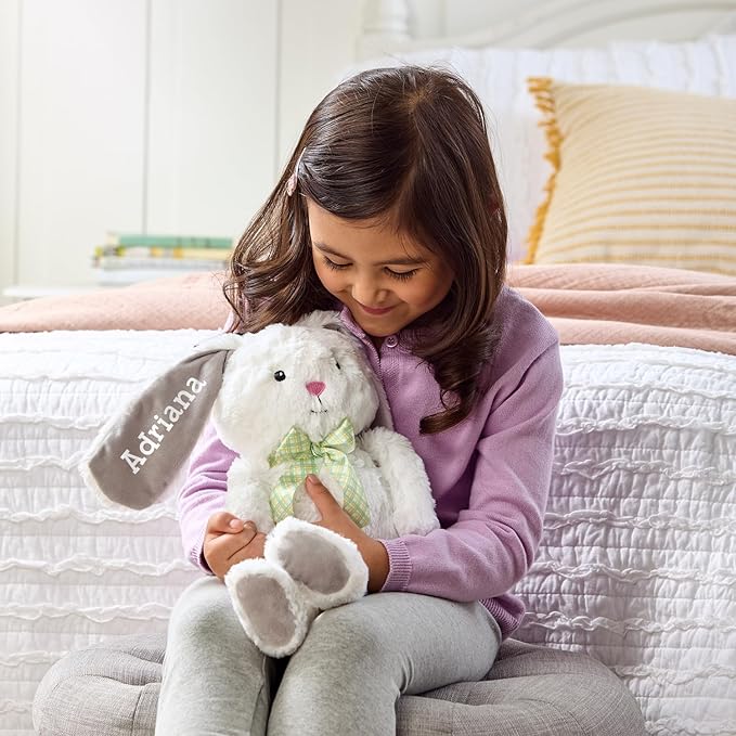 Let's Make Memories Personalized Hop 'N' Cuddle Plush Bunny - Easter Bunny for Kids