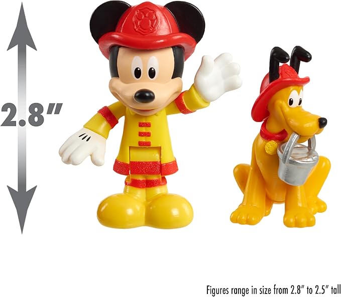 Disney’s Mickey Mouse Mickey’s Fire Engine, Figure and Vehicle Playset, Lights and Sounds