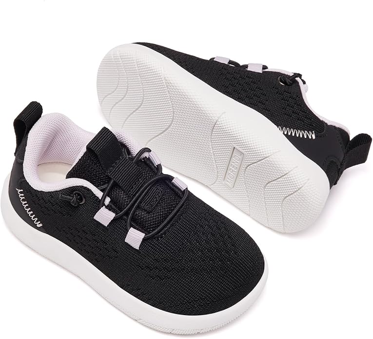MORENDL Wide Toddler Shoes Baby Walking Shoes Girls Boys Zero Drop Minimalist Sneakers Slip On Tennis Shoe Breathable Naturally Flexible