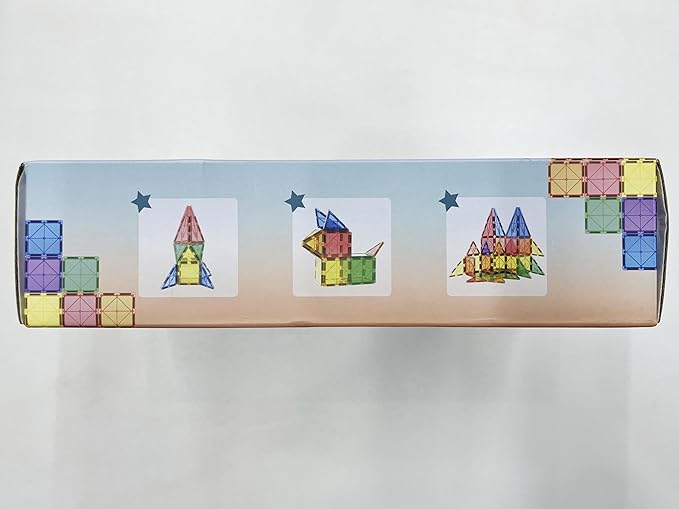 Magnetic Tiles Kids Toys STEM Magnet Toy for Toddler Magnetic Blocks Building Preschool Learning Sensory Montessori Toys for 3+ Year Old Boys and Girls, Safe Creativity Toddler Kids Toy 40PCS