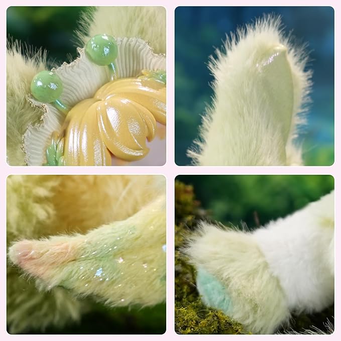 Wizarding Forest Fairy Plush Doll Series, 9 inch Fantasy Collectible Plush Toy with Wings and Tail, Soft Stuffed Animal for Kids, Girls, and Collectors - Aestivation