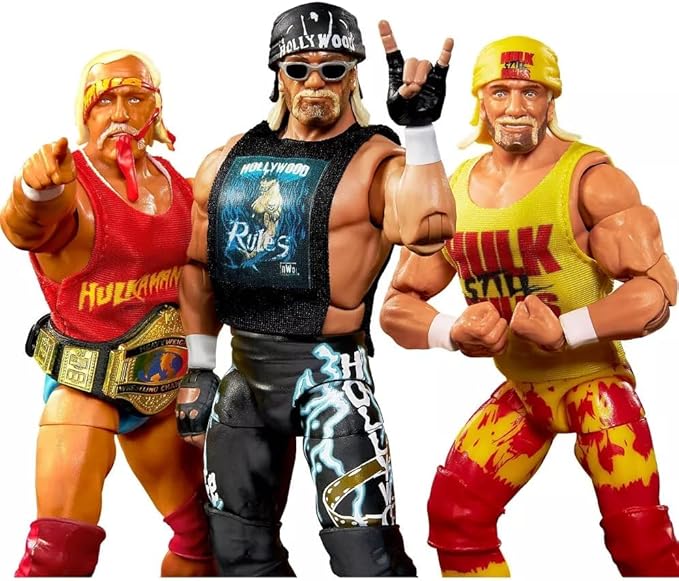 Mattel WWE Elite Collection Hulkamania 40th Anniversary Action Figure Set - 3 Pack