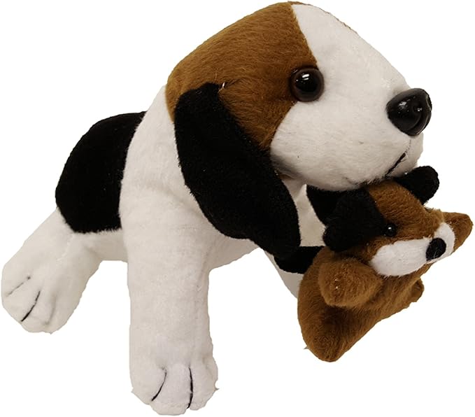 Plush Dogs and Cats Holding Their Babies (12 Dogs Holding Puppies)