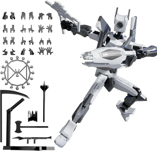 T13 Action Figures, Assembly Completed Action Figure, 5.2 Inch Robo 13 3D Printed Action Figure - The Ultimate Hero for Action-Packed Playtime (White)