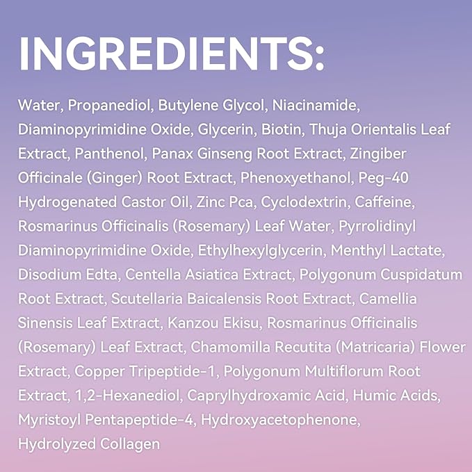 W-Regrow Pro Hair Growth Spray - with Rosemary, Biotin & Caffeine, Rosemary Hair Growth Water Spray Helps Prevent Hair Thinning & Hair Loss, Non-Greasy Scalp Spray (50 mL)