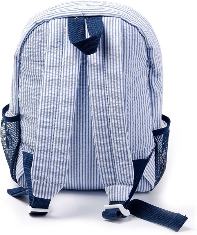 Toddler Backpack, Seersucker Preppy Backpack, Classic Cute Kids School Bookbag Preschool Kindergarten Children Bag