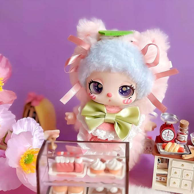 Liila's Chef Kitten Series Vinyl Plush Blind Box - 1Pcs Cute Random Design Stuffed Blind Boxes Figures, Mystery Collectible Toys Plush Doll Birthday for Girls