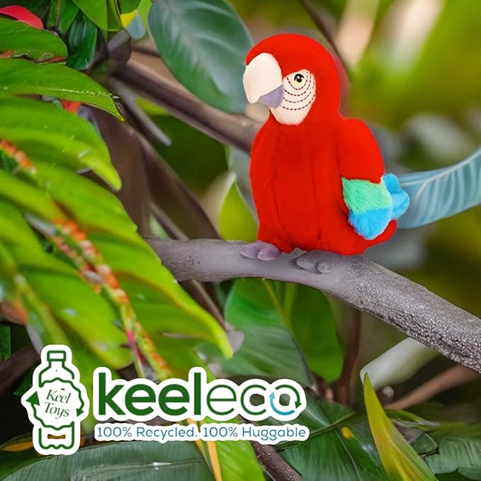 Deluxe Paws 100% Recycled Plush Eco Toys (Parrot)