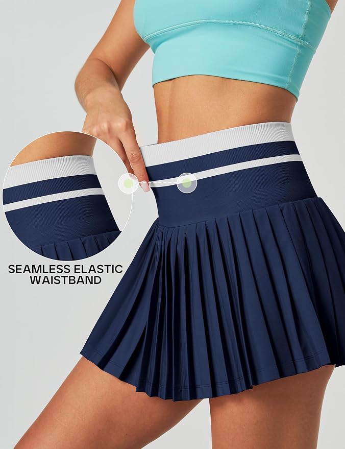 Pleated Tennis Skirt with Pockets for Women Tennis Skort for Woman High Waisted Golf Skirts Athletic Skirt
