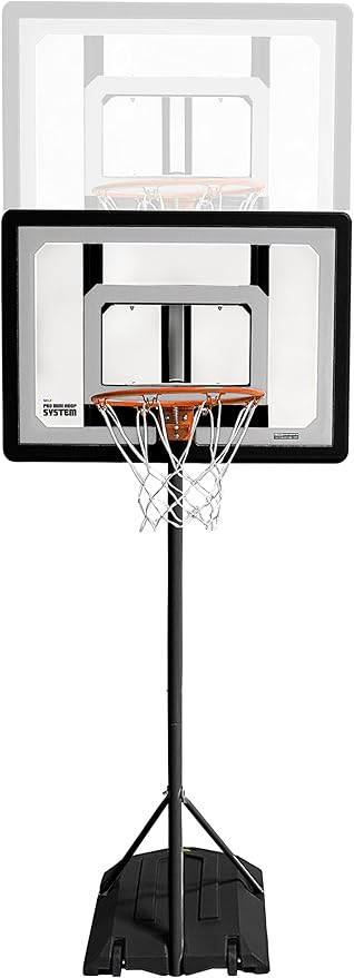 SKLZ Pro Mini Hoop Outdoor Basketball System with Adjustable-Height Pole and 7-Inch Ball, HP08-000