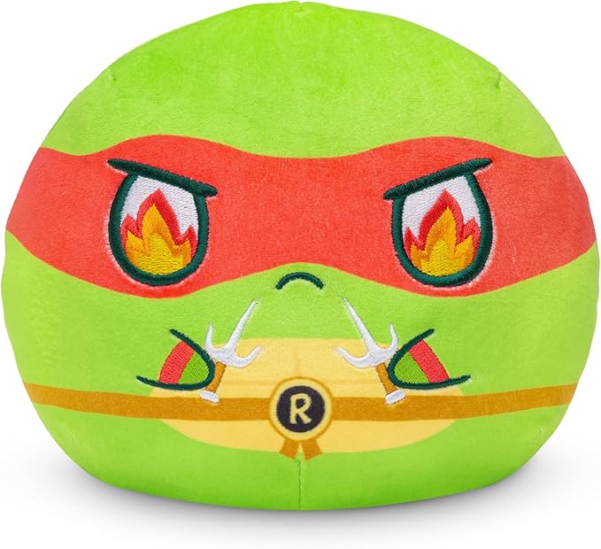 TeeTurtle Teenage Mutant Ninja Turtles 6" Reversible Plushie - Raphael - Cute Kawaii Soft Stuffed Animal